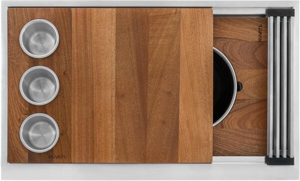 Ruvati 36-inch Workstation Kitchen Sink - Dual Tier Undermount Kitchen Sink